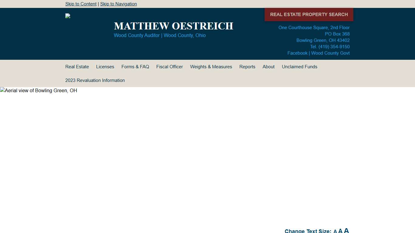 Real Estate Information Wood County Auditor